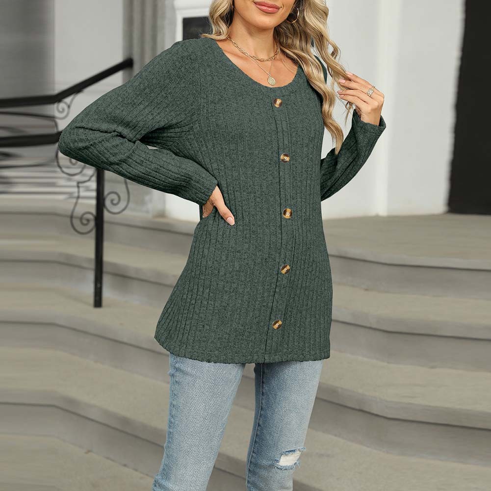 Loose Fit Shirt Long-sleeved T-shirt Breathable Fabric Patchwork Style - Picture 44 of 45