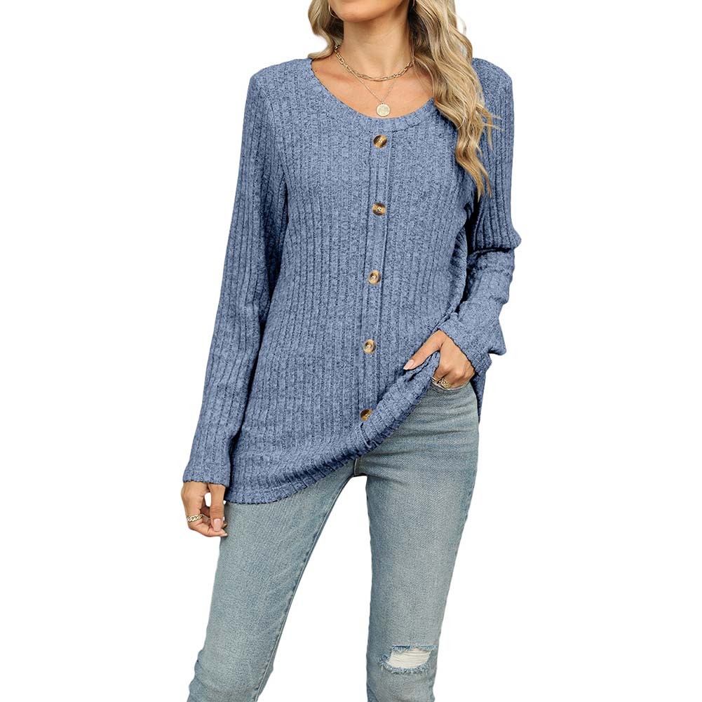 Loose Fit Shirt Long-sleeved T-shirt Breathable Fabric Patchwork Style - Picture 22 of 45