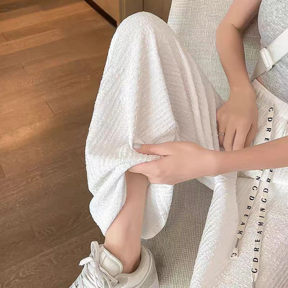 Wide Leg Pants for Women High Waist Casual Wear with Drawstring Closure - Picture 13 of 14