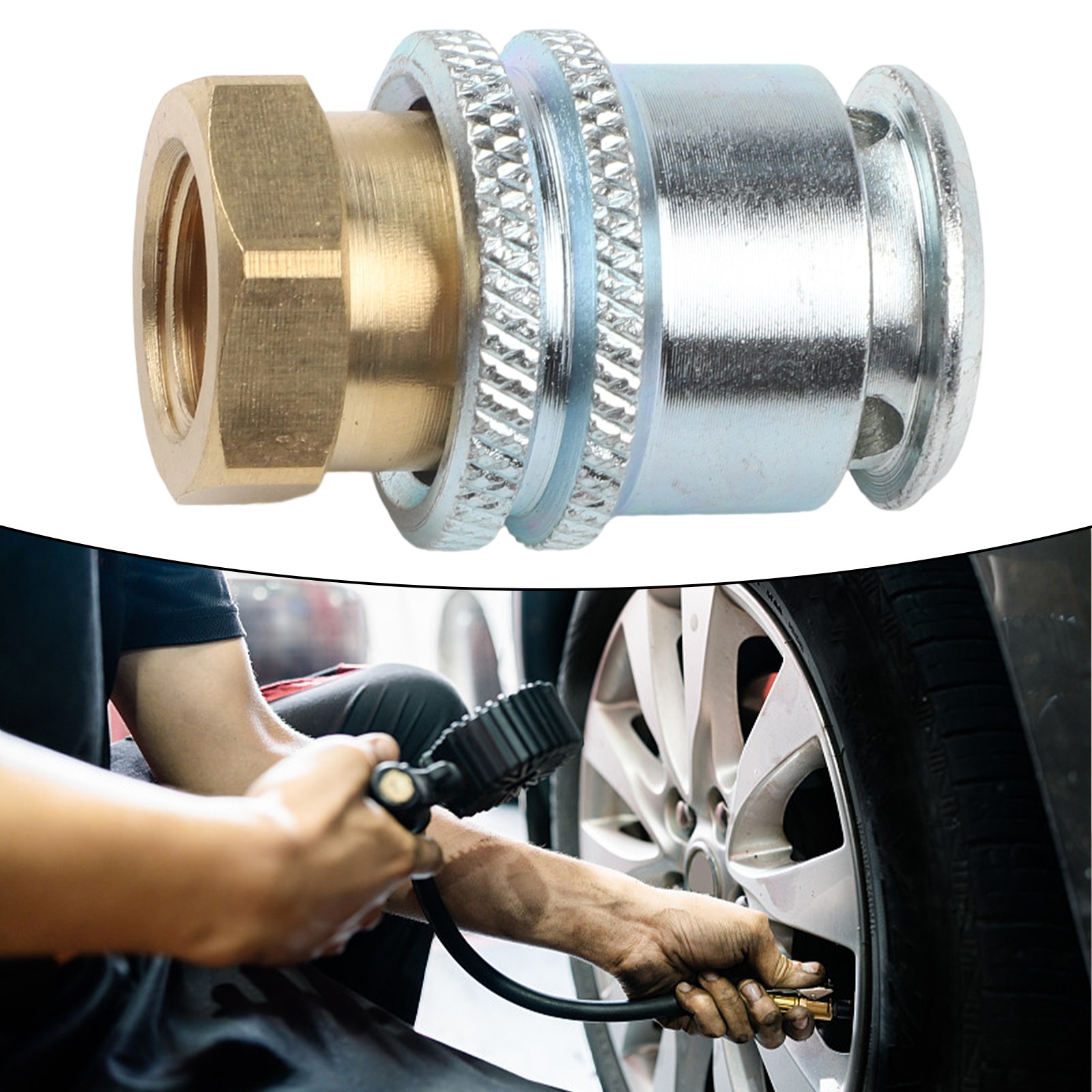 Convenient Lock On AirChuck for Large Bore Tire Valve (107 characters) - Picture 15 of 35