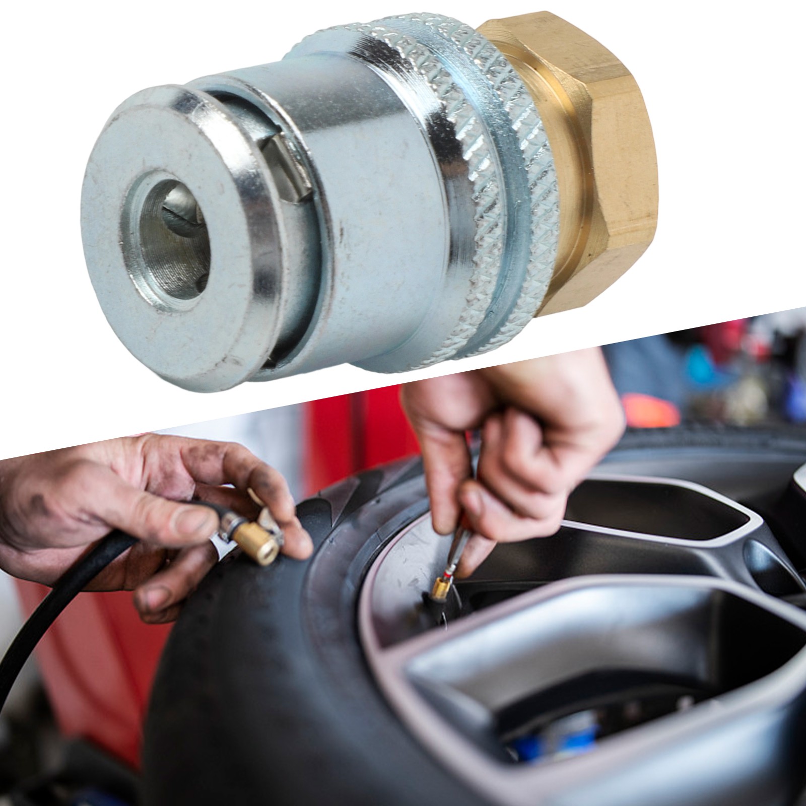 Convenient Lock On AirChuck for Large Bore Tire Valve (107 characters) - Picture 13 of 35