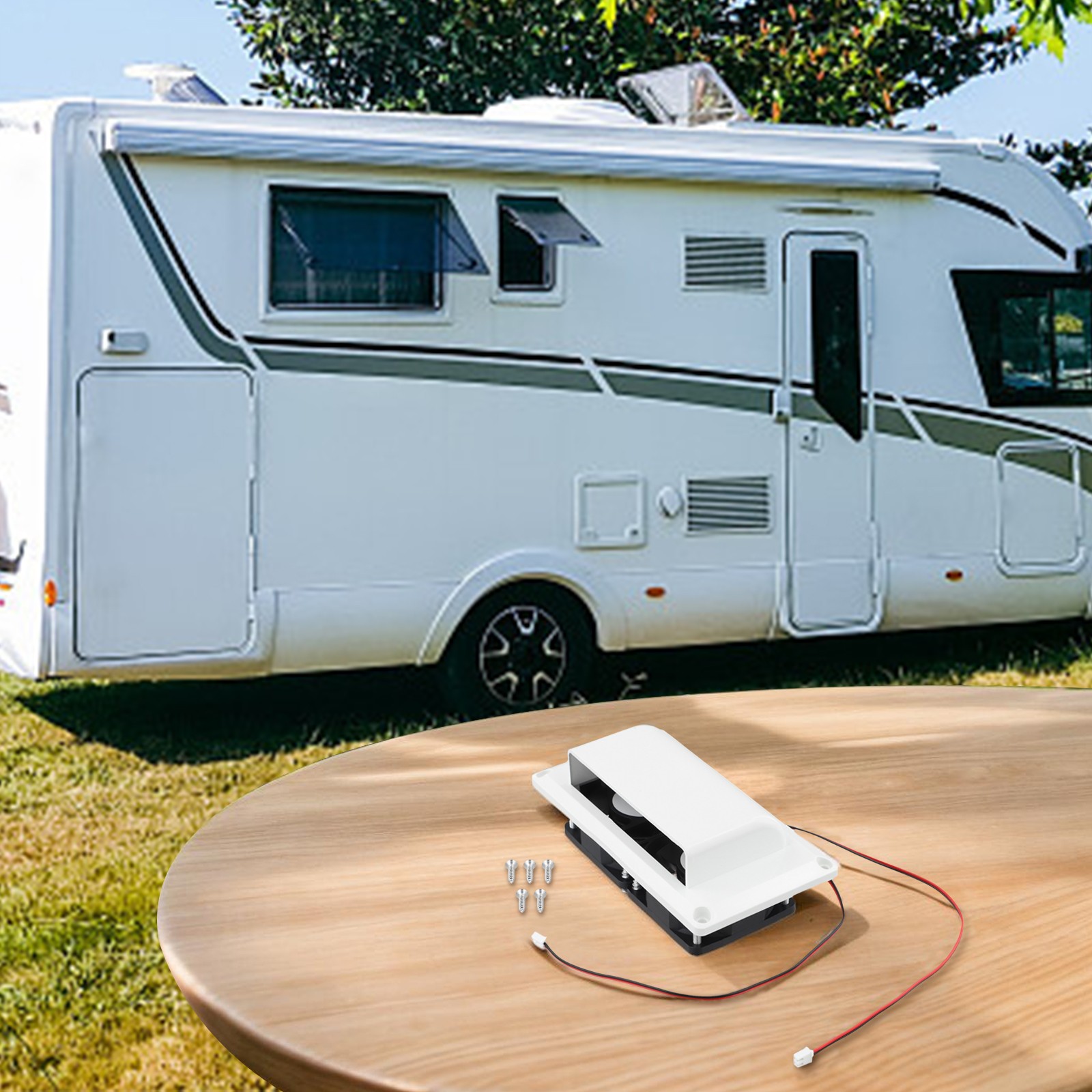 12V RV Exhaust Fan for Efficient Air Circulation and Easy Installation