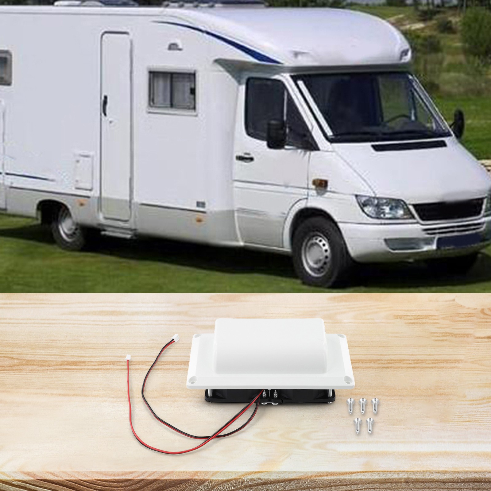 12V RV Exhaust Fan for Efficient Air Circulation and Easy Installation