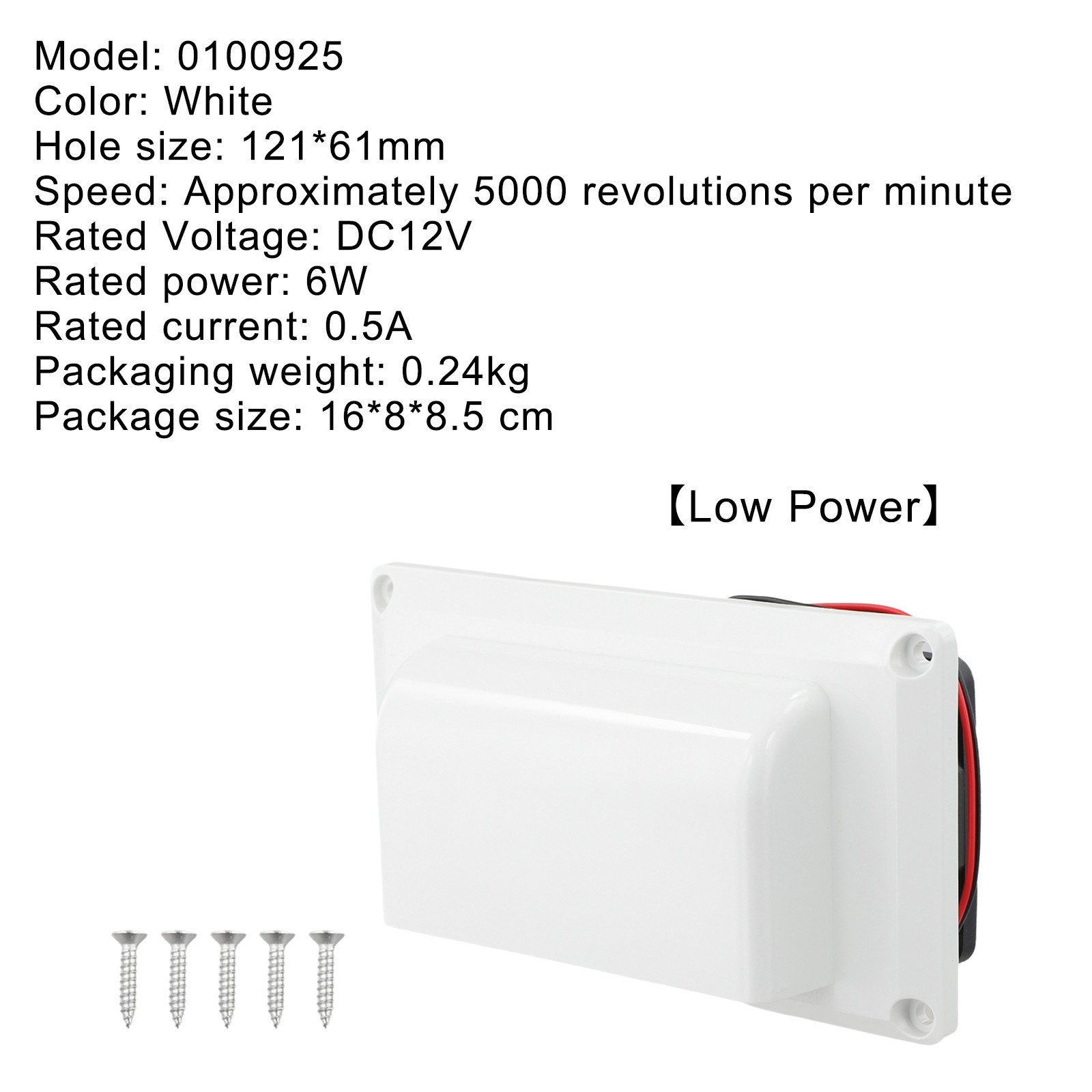 Easy Setup Camping 12V RV Exhaust Fan Long-lasting Performance For Caravan