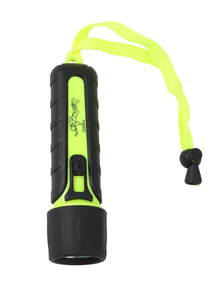 Diving Flashlight Torch 15.2x4.2cm Fluorescent Green For Hunting/rescue/camping