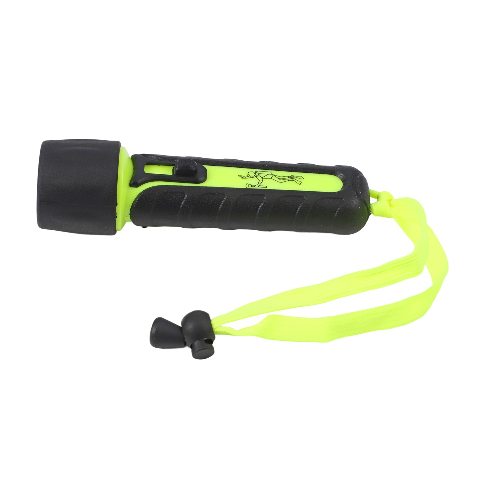 Diving Flashlight Torch 15.2x4.2cm Fluorescent Green For Hunting/rescue/camping