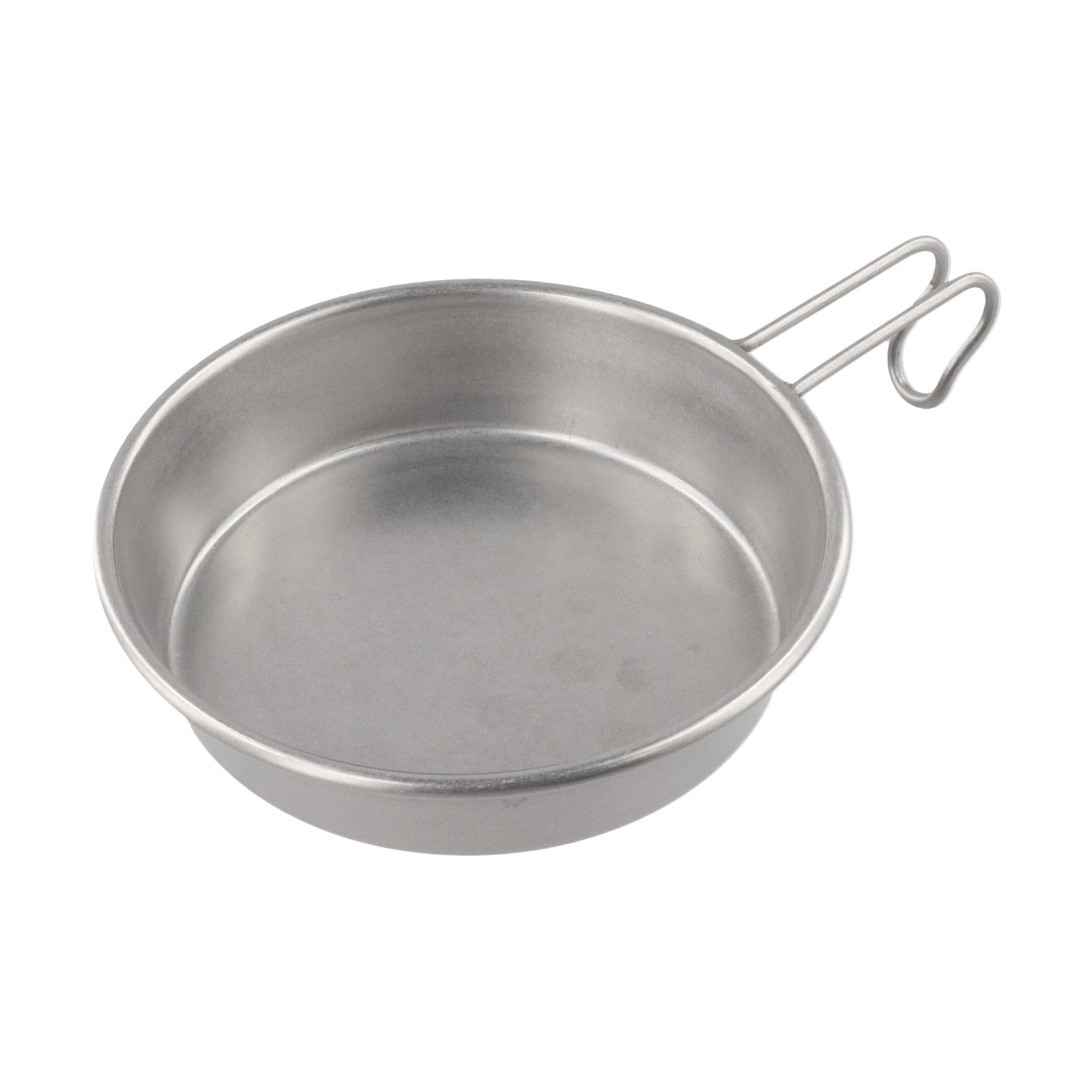 Outdoor Stainless Steel For Camping Plate with Handle 280ml for Food Serving