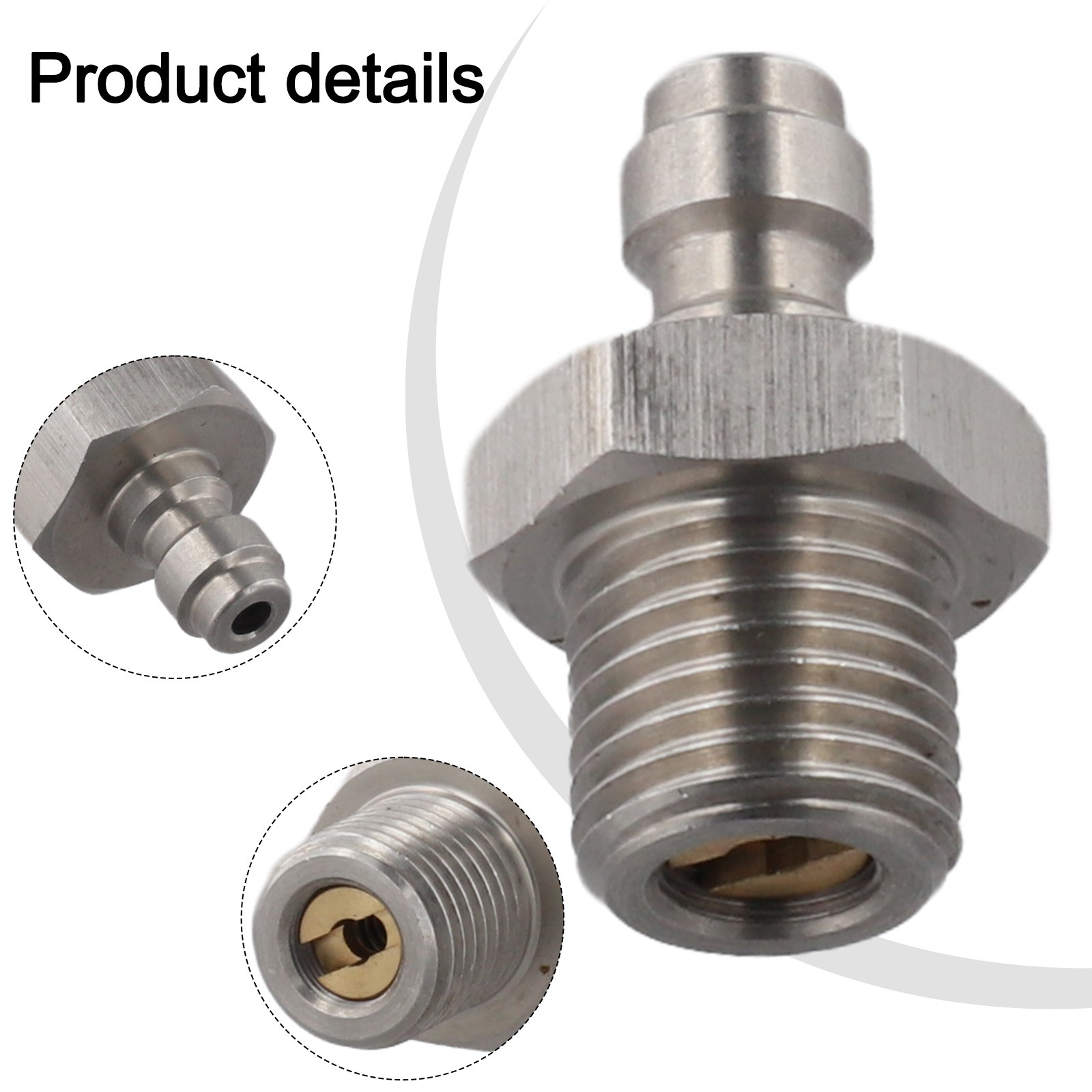 Stainless Steel Adapter Check Valve FOR M12X1 25 with 8MM Compatibility - Produktbild 6