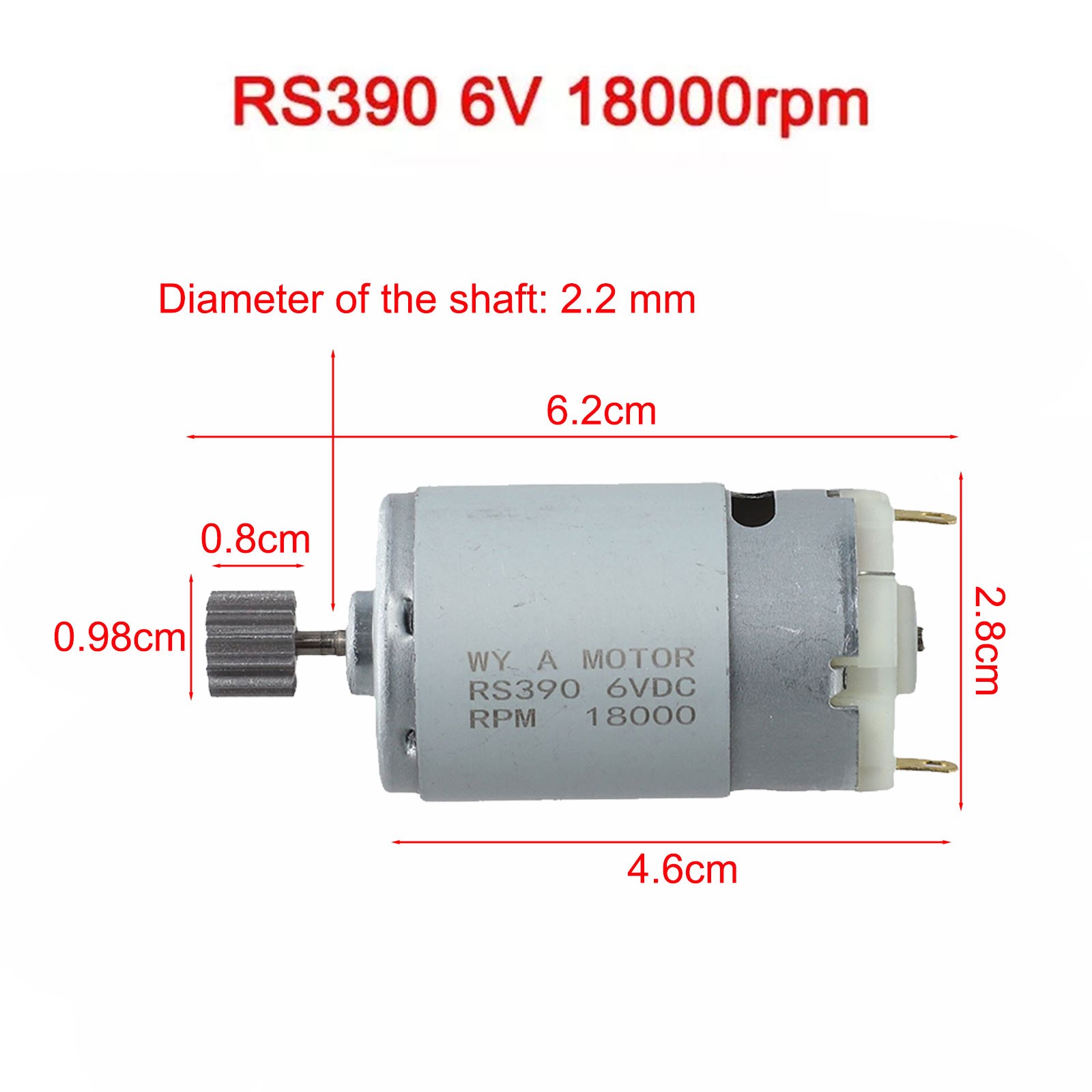 Children's Electric Car Motor RS550 RS390 RS380 6V 12V 24V Gear Options - Picture 98 of 123