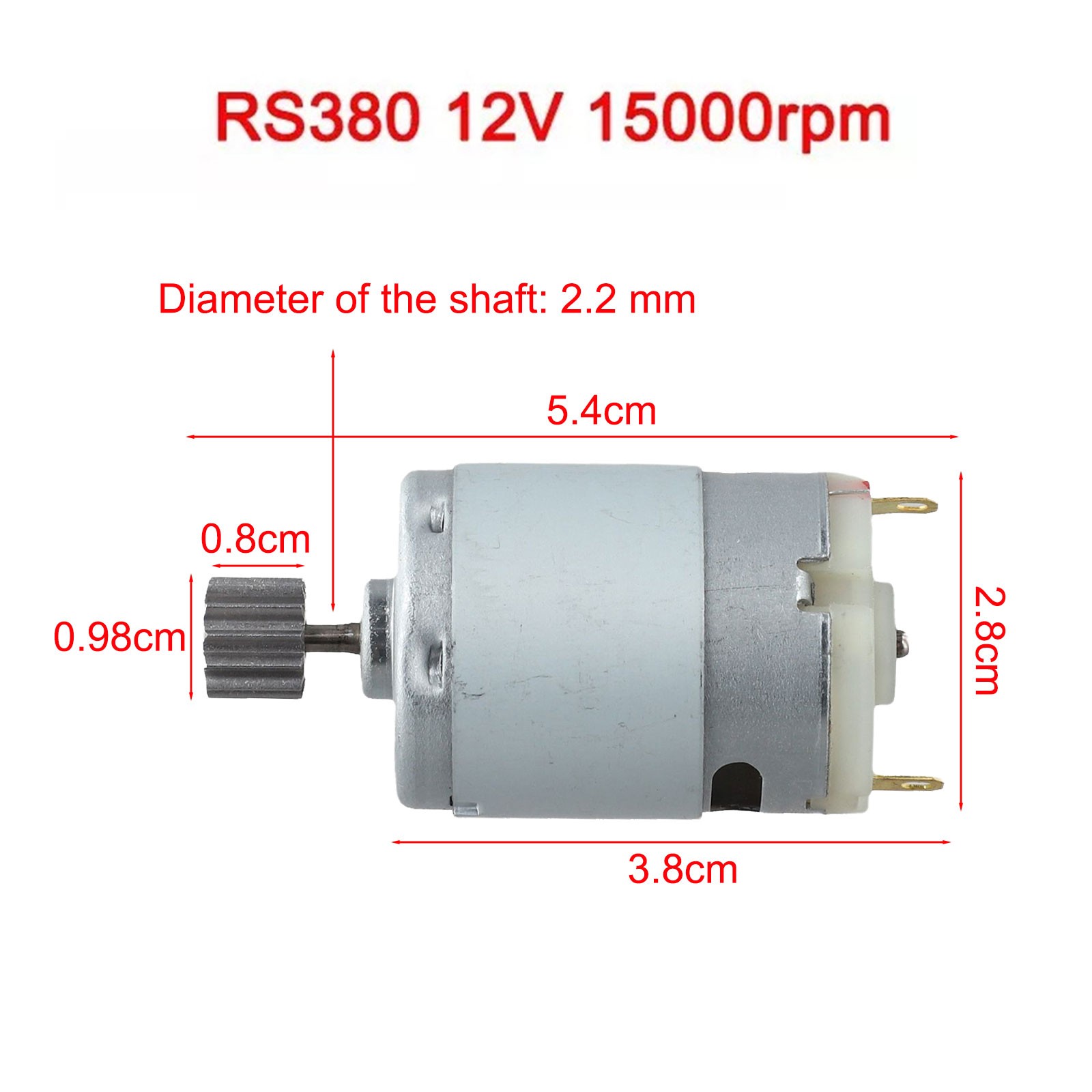 Children's Electric Car Motor RS550 RS390 RS380 6V 12V 24V Gear Options - Picture 53 of 123