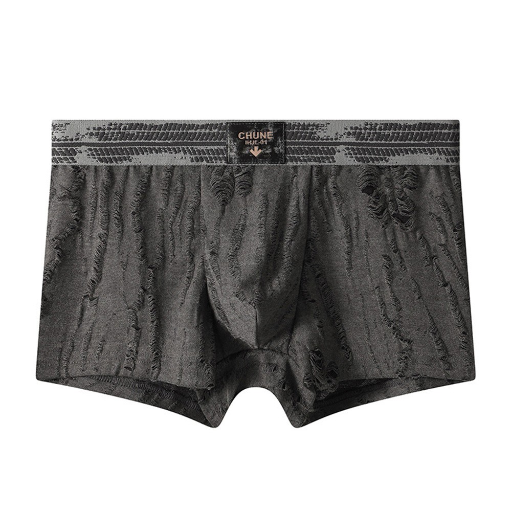 Men Breathable Boxer Shorts Retro Washed Style Comfortable Trunks for Home - Picture 25 of 27