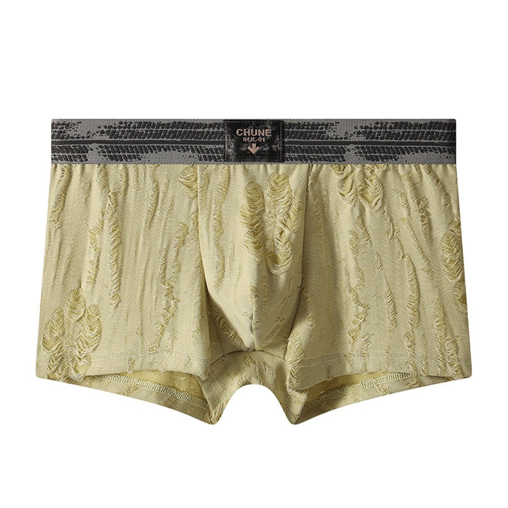 Men Breathable Boxer Shorts Retro Washed Style Comfortable Trunks for Home - Picture 22 of 27