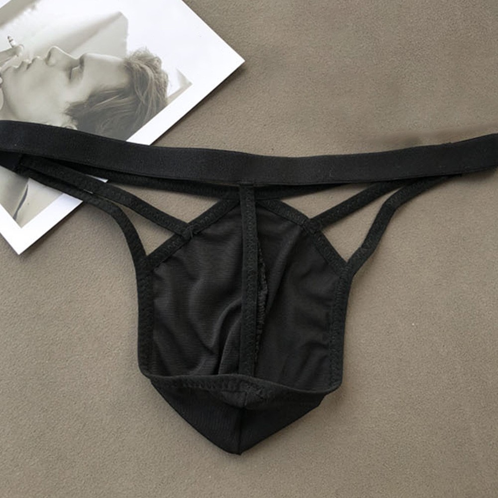 Herren Netz Tanga Unterwäsche G String Ausbuchtung Beutel durchsichtig T Rücken Höschen - Bild 8 von 14