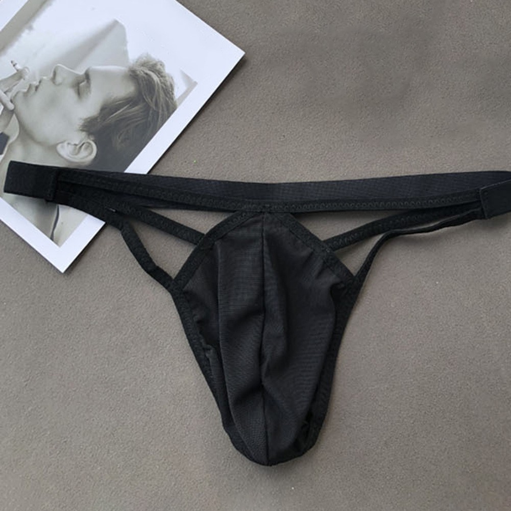 Herren Netz Tanga Unterwäsche G String Ausbuchtung Beutel durchsichtig T Rücken Höschen - Bild 7 von 14