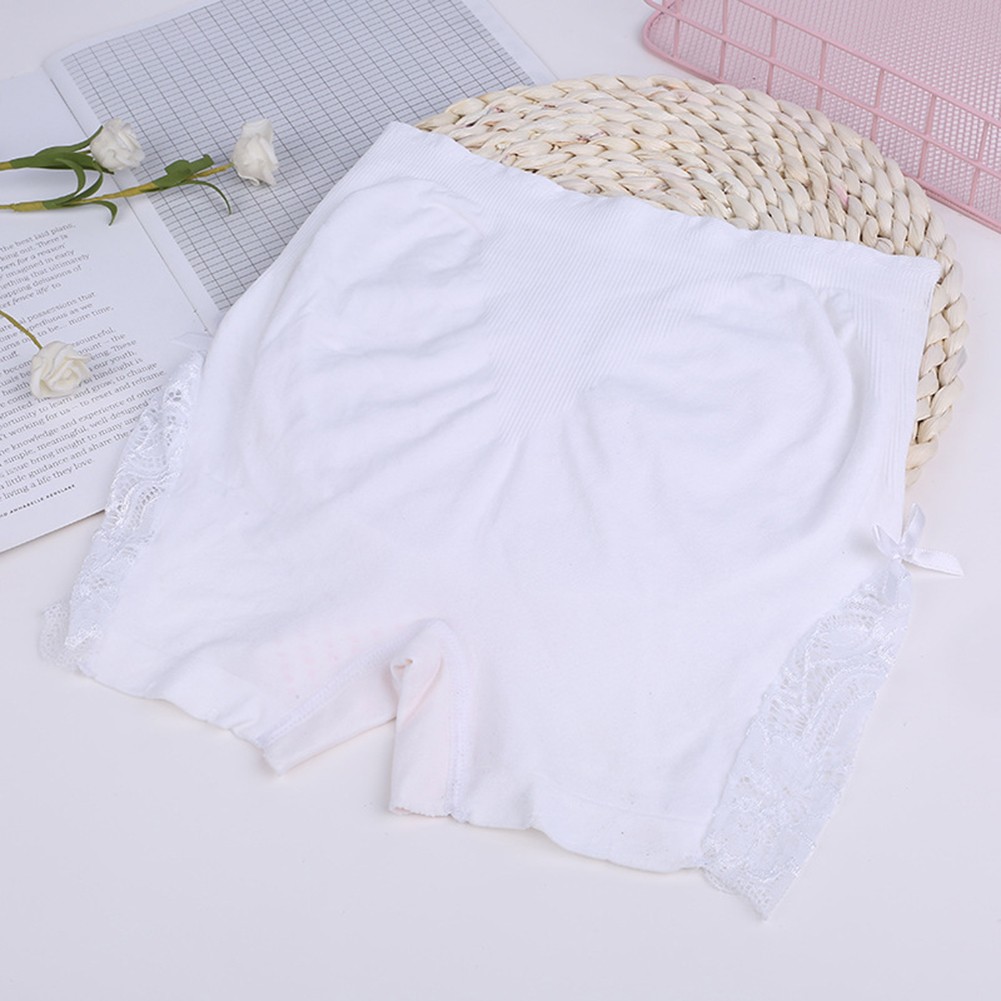 Mid Waist Lace Safety Underwear for Women Comfortable Fit Nylon Spandex Fabric