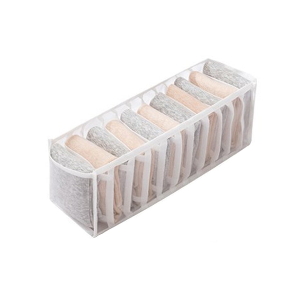 Breathable Mesh Foldable Organizer Box with 11 Dividers for Underwear Socks - Picture 14 of 23
