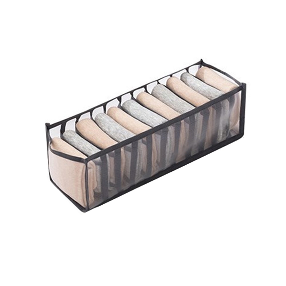Breathable Mesh Foldable Organizer Box with 11 Dividers for Underwear Socks - Picture 17 of 23