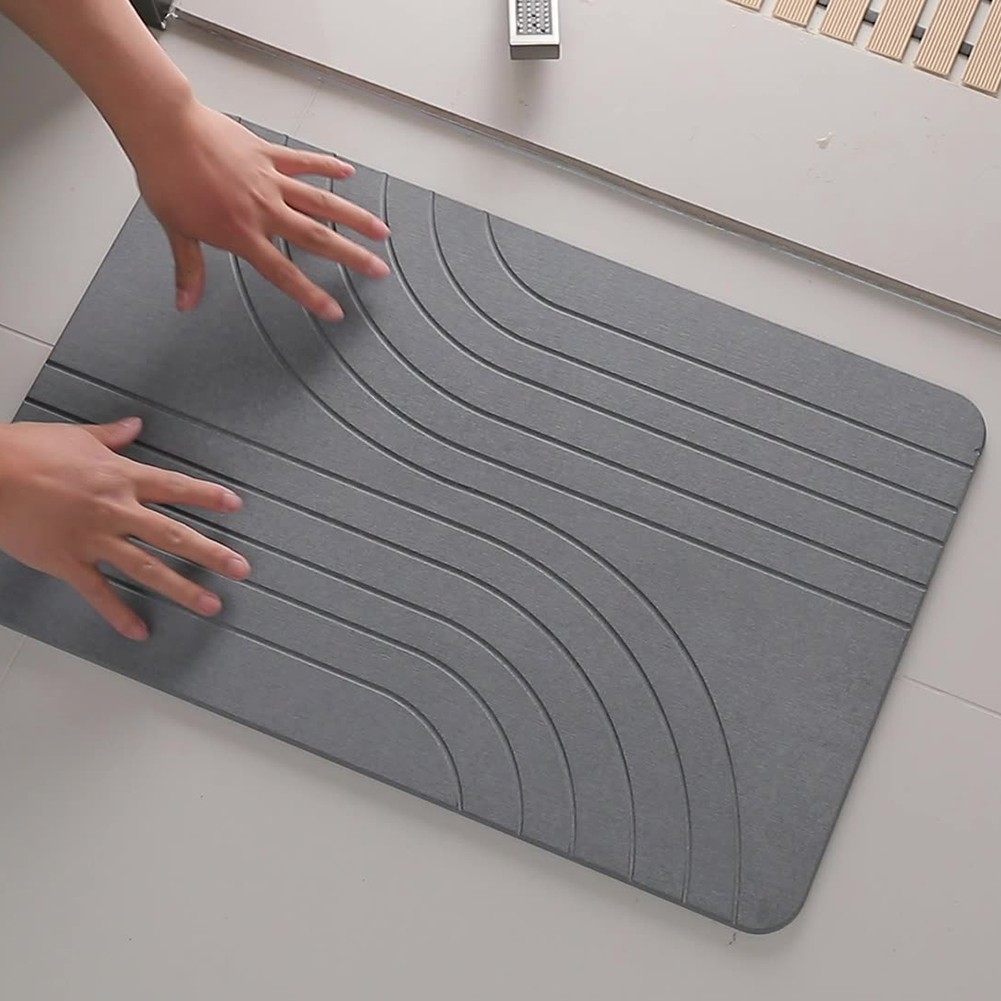 Fast Drying Diatomaceous Earth Bath Mat Stone Material for Bathroom Floor - Picture 19 of 23