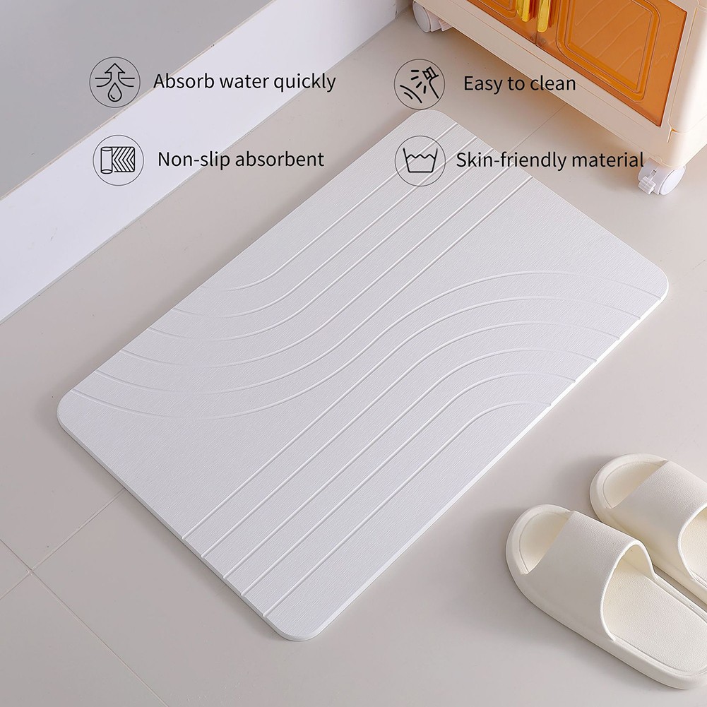 Fast Drying Diatomaceous Earth Bath Mat Stone Material for Bathroom Floor - Picture 15 of 23