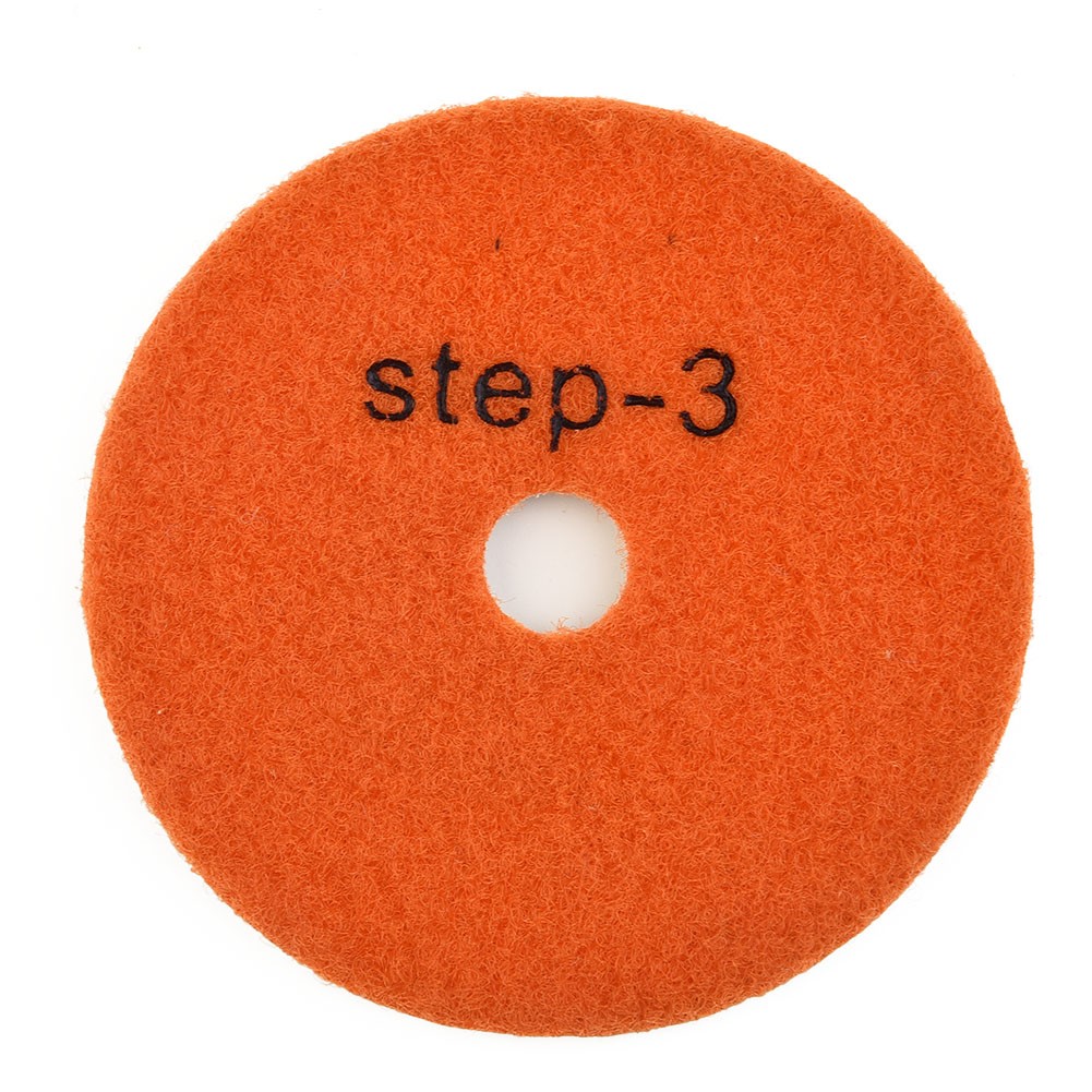 3 Step Polishing Pads 2PCS Dry Wet 4 Inch Grinding Wheel for Granite Cement - Picture 17 of 18