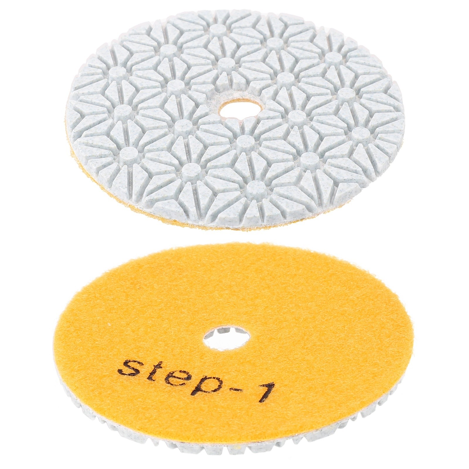 3 Step Polishing Pads 2PCS Dry Wet 4 Inch Grinding Wheel for Granite Cement - Picture 10 of 18