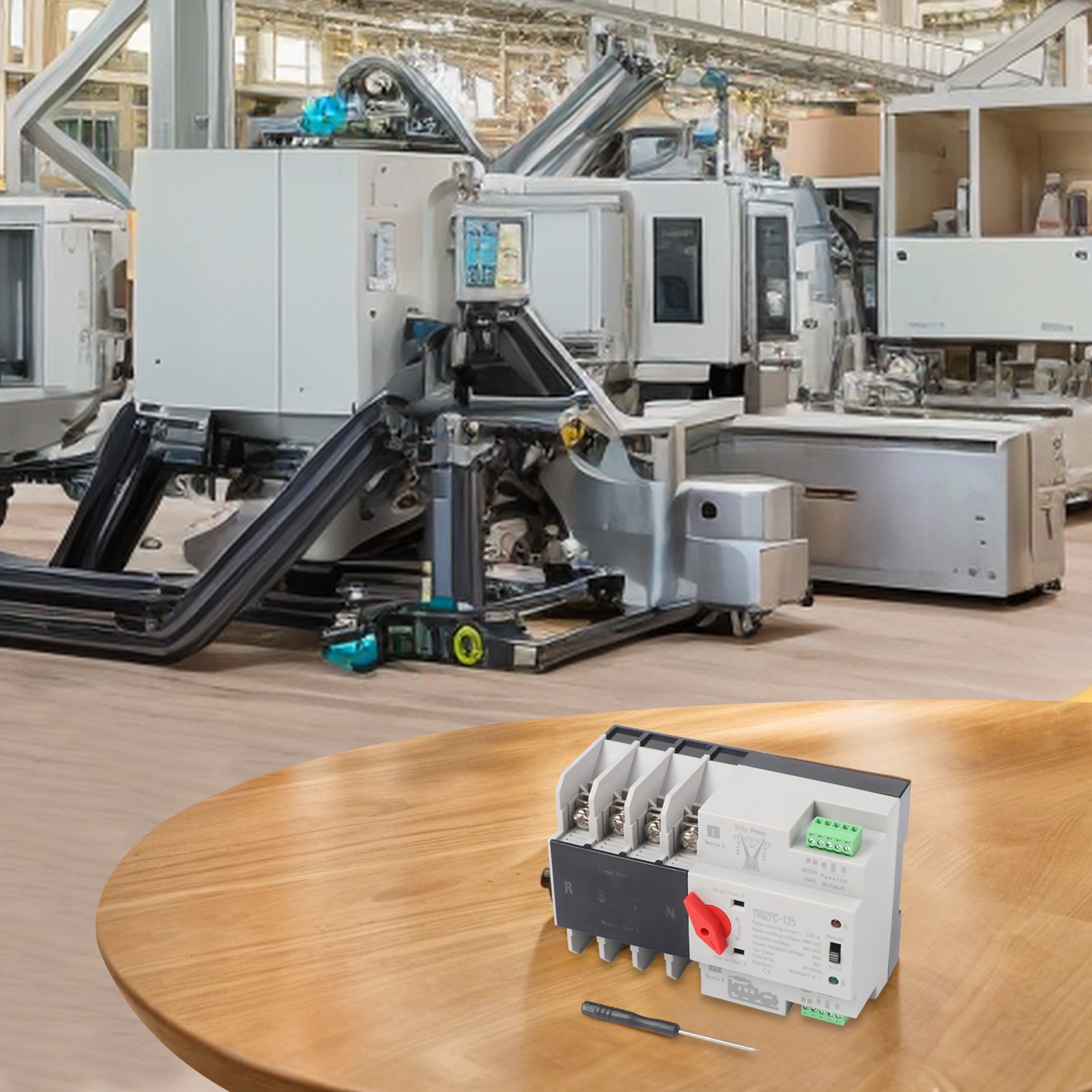 Transfer Switch Changeover Switch 125A 50/60Hz AC 220V Transfer Switch