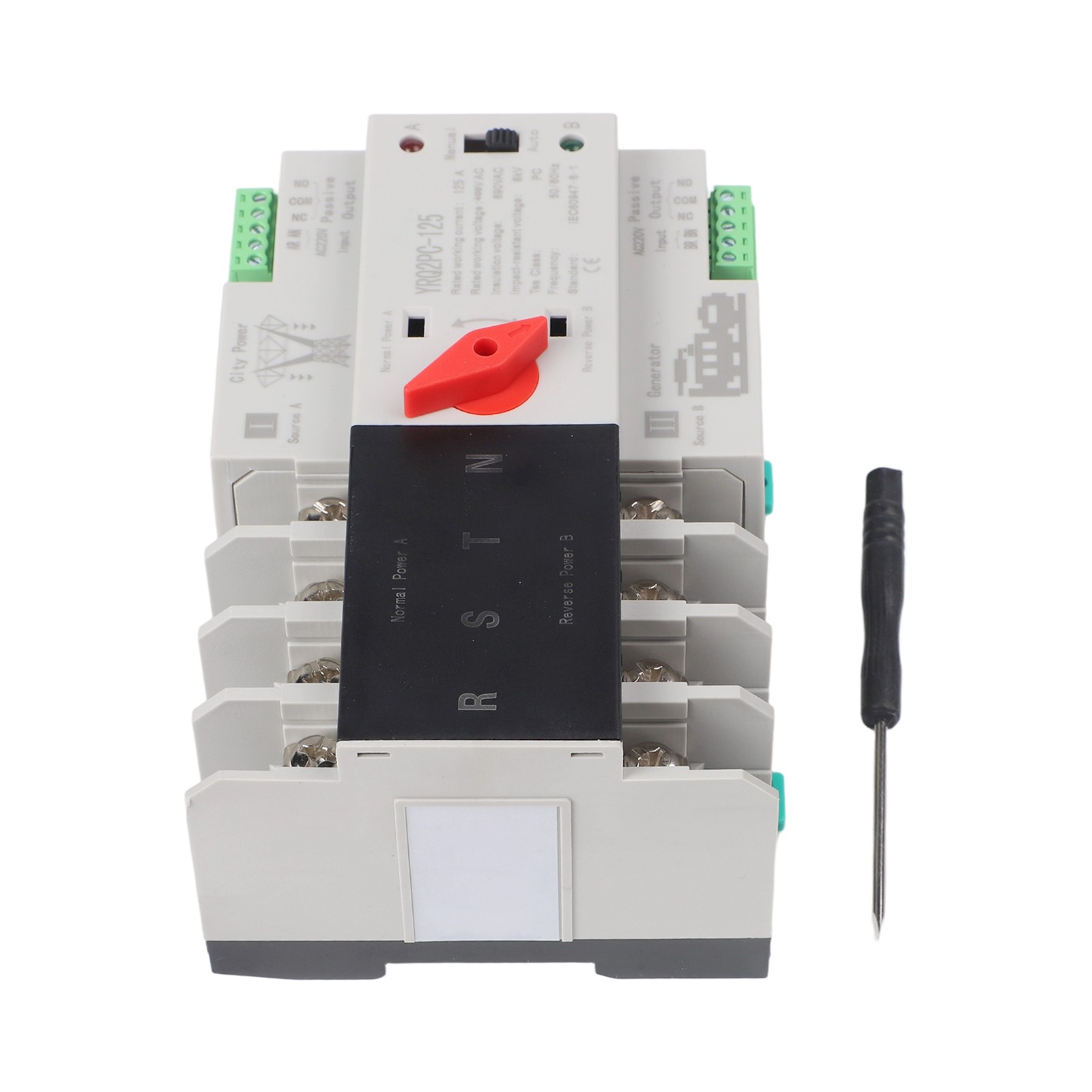 Transfer Switch Changeover Switch 125A 50/60Hz AC 220V Transfer Switch