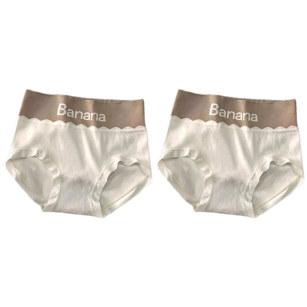 For Women Plus Size Breathable Underwear High Waist Nylon Spandex Two Pieces