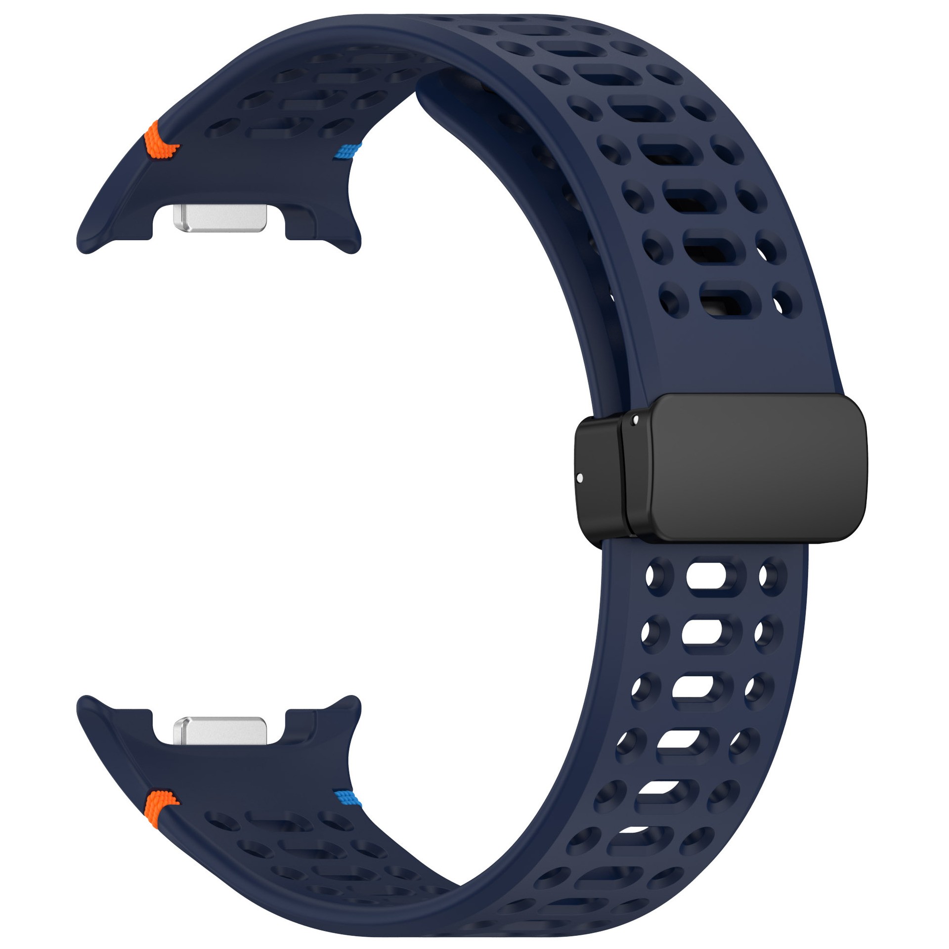 Bracelet silicone de remplacement pour Samsung Watch8 avec fermeture pliable mag - Photo 13 sur 13