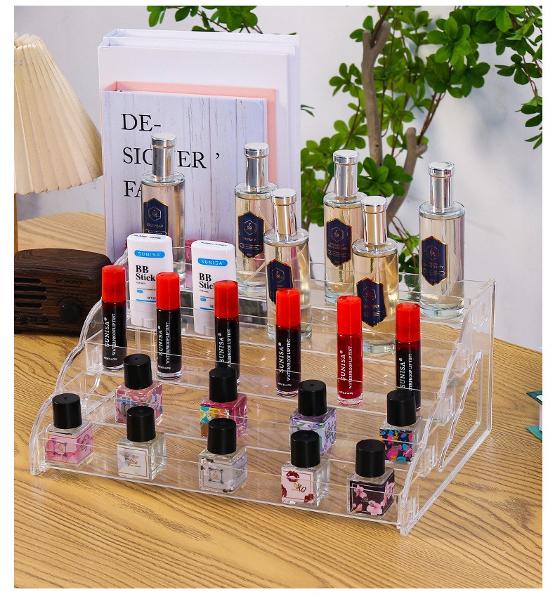 4 Tier Acrylic Display Riser for Organizing Makeup For Perfume and Desserts - Picture 20 of 20