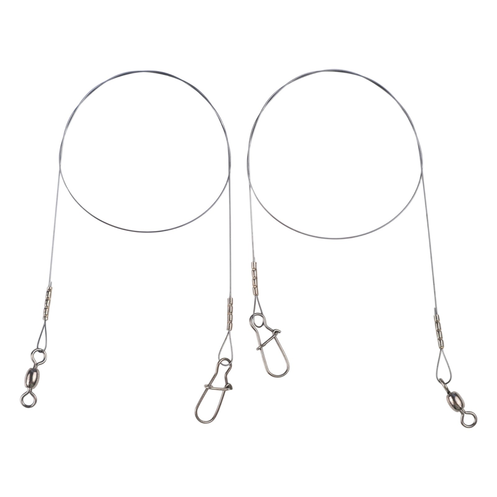 Titanium Fishing Wire Leader Line with Swivel Snap Rust Proof and Anti Damage
