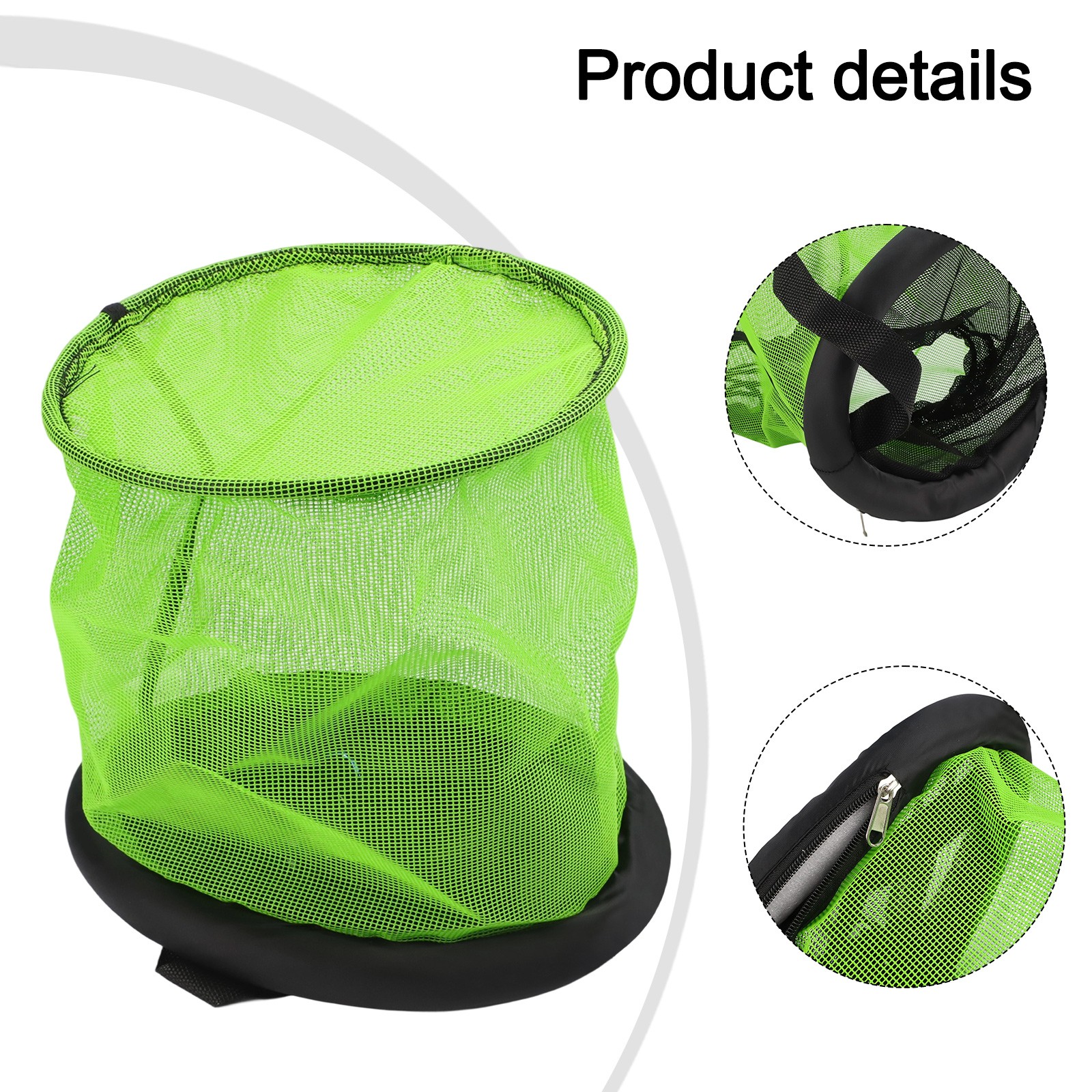 Foldable Floating Fish Basket Rubber Coating/Quick Dry Underwater Net Pocket New - Picture 31 of 37