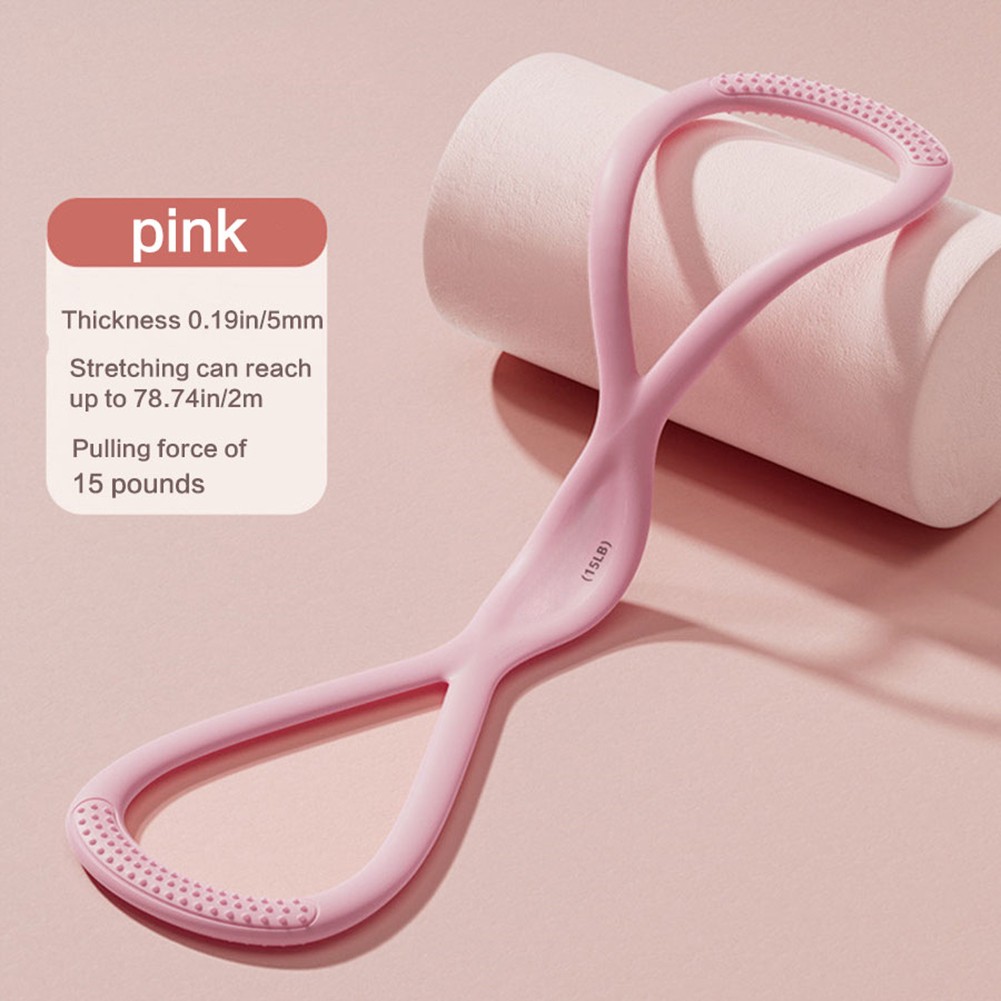 Comfortable Grip Figure 8 Resistance Bands Gym Exercises Exercise Accessories