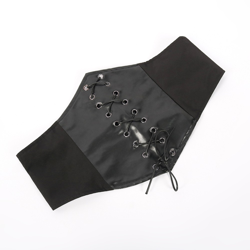 Women Renaissance Costume Dress with Waist Bandage Patchwork Full Sleeve Design - Picture 19 of 32