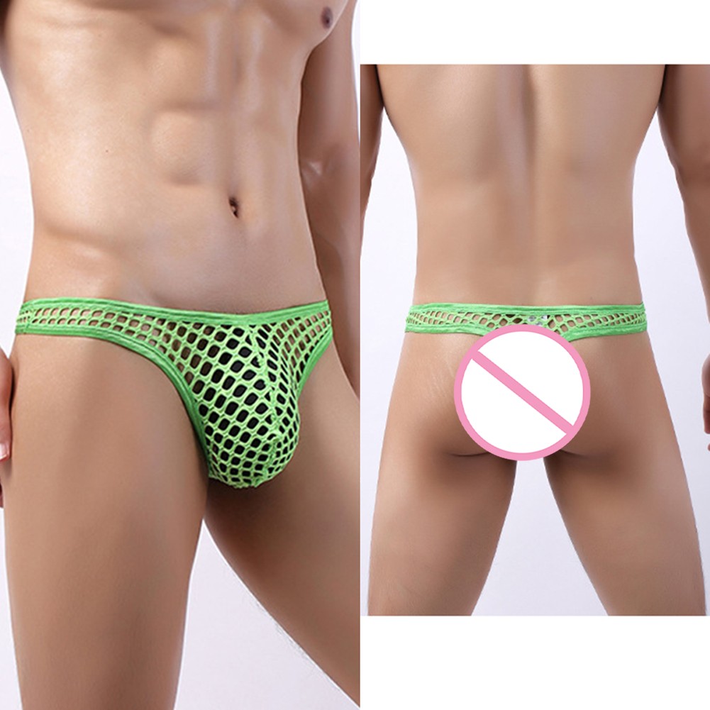 Fashionable Design Breathable Thong Fishnet Underpants Comfortable Fabric - Picture 22 of 28