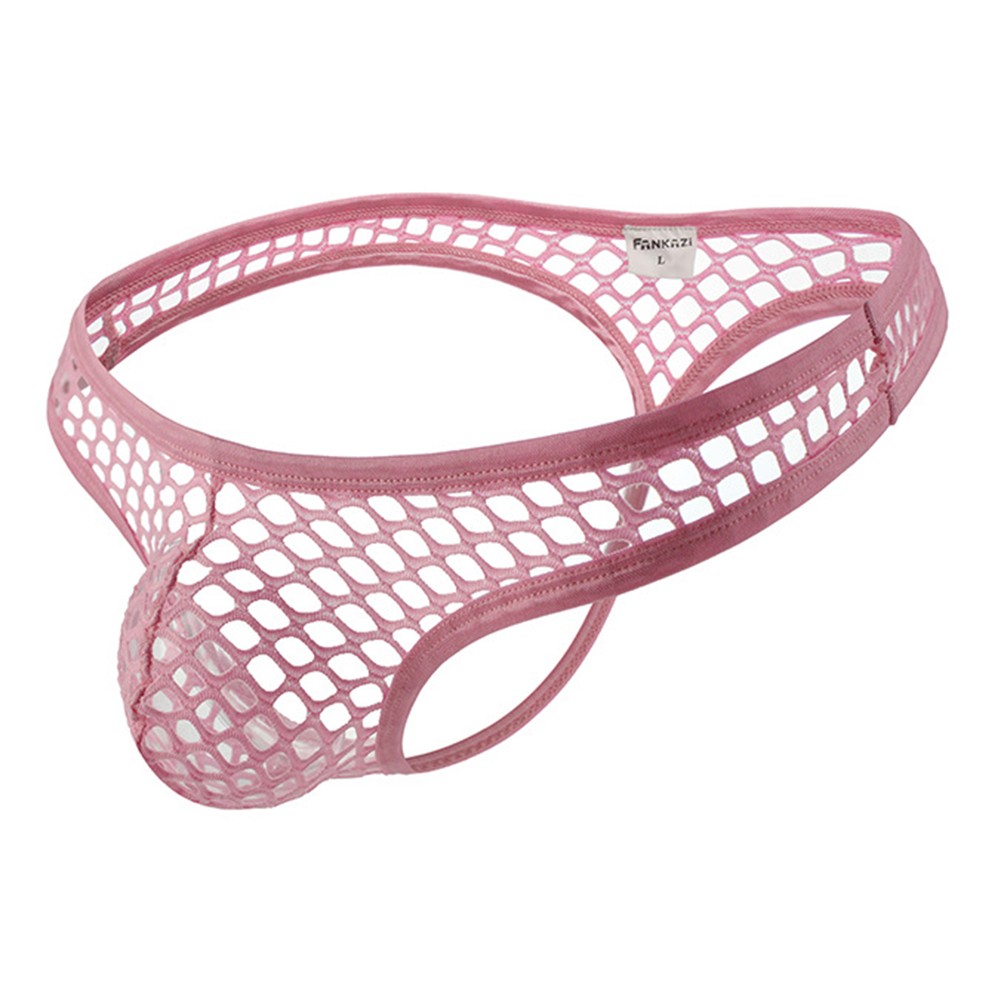 Fashionable Design Breathable Thong Fishnet Underpants Comfortable Fabric - Picture 25 of 28