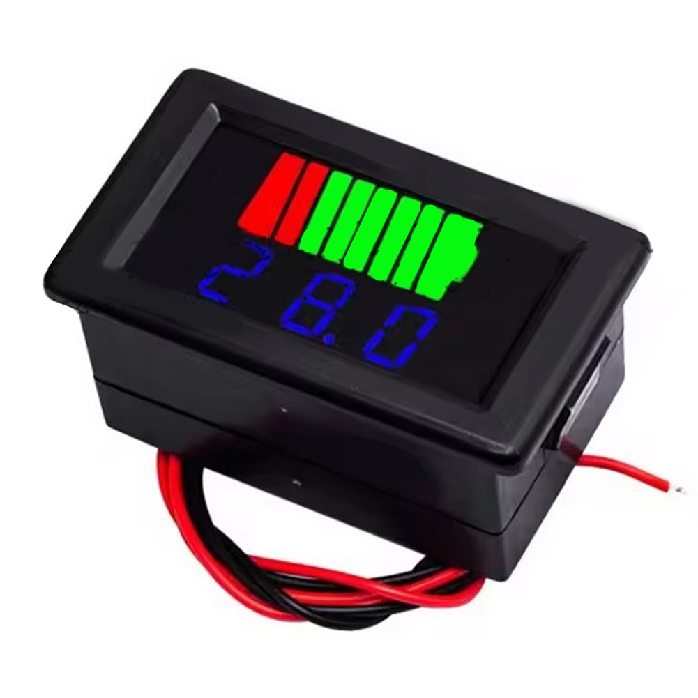 Voltmetro digitale LED 12-72V voltmetro test batteria per moto auto veicolo - Picture 40 of 41