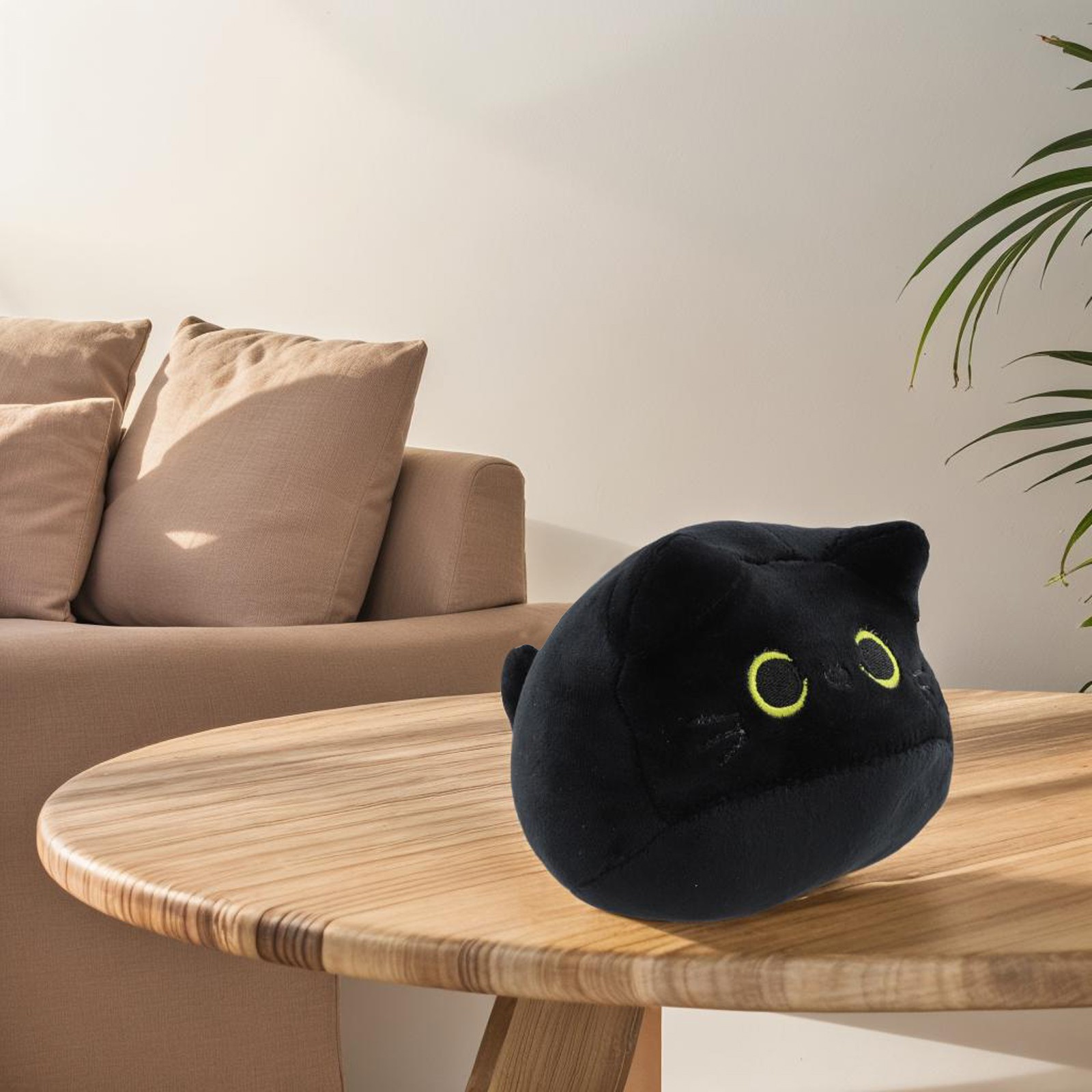 Cute and Cuddly 3D Black Cat Decorative Pillow Great Home Accent Piece - Picture 13 of 32