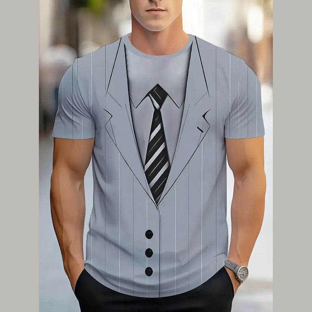 Funny Graphic Tee Fake Muscle T-Shirt Available In Multiple Sizes Casual Wear - Picture 7 of 16
