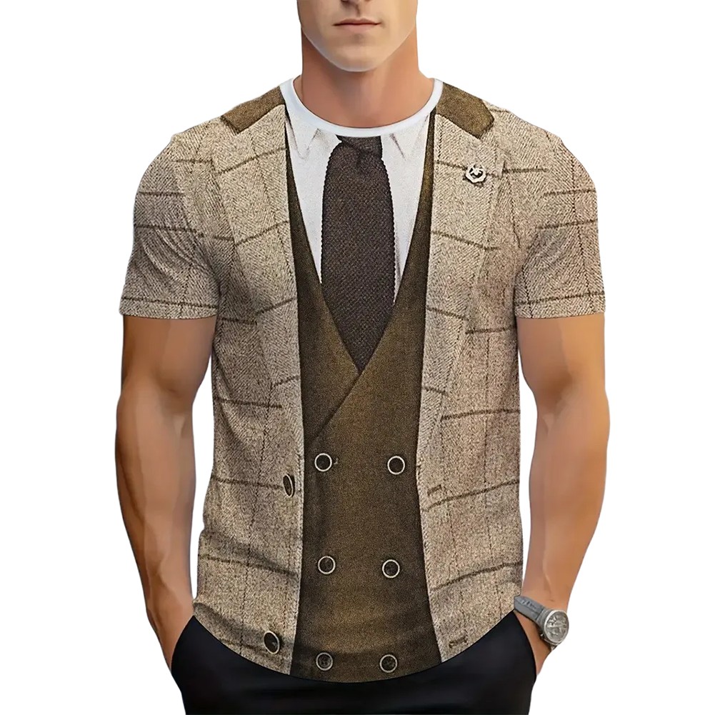 Funny Graphic Tee Fake Muscle T-Shirt Available In Multiple Sizes Casual Wear - Picture 10 of 16