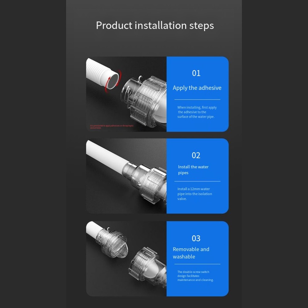 Condensate Drain Pipe Check Valve for Air Conditioning Systems Slow Closing PC
