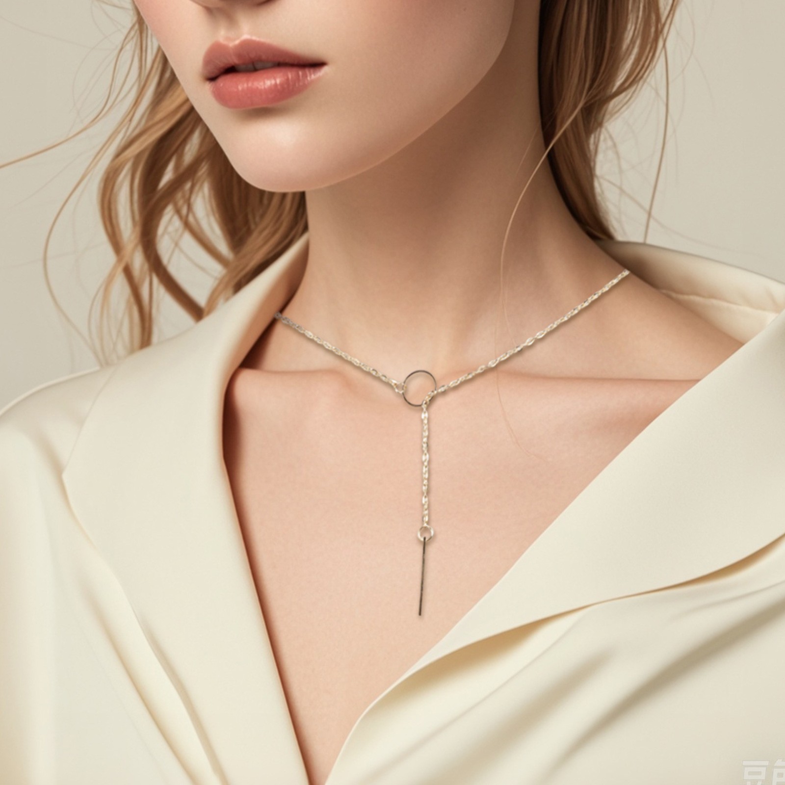 Fashionable Alloy Necklace with Unique Metal Ring for Chic Accessories - Picture 21 of 25