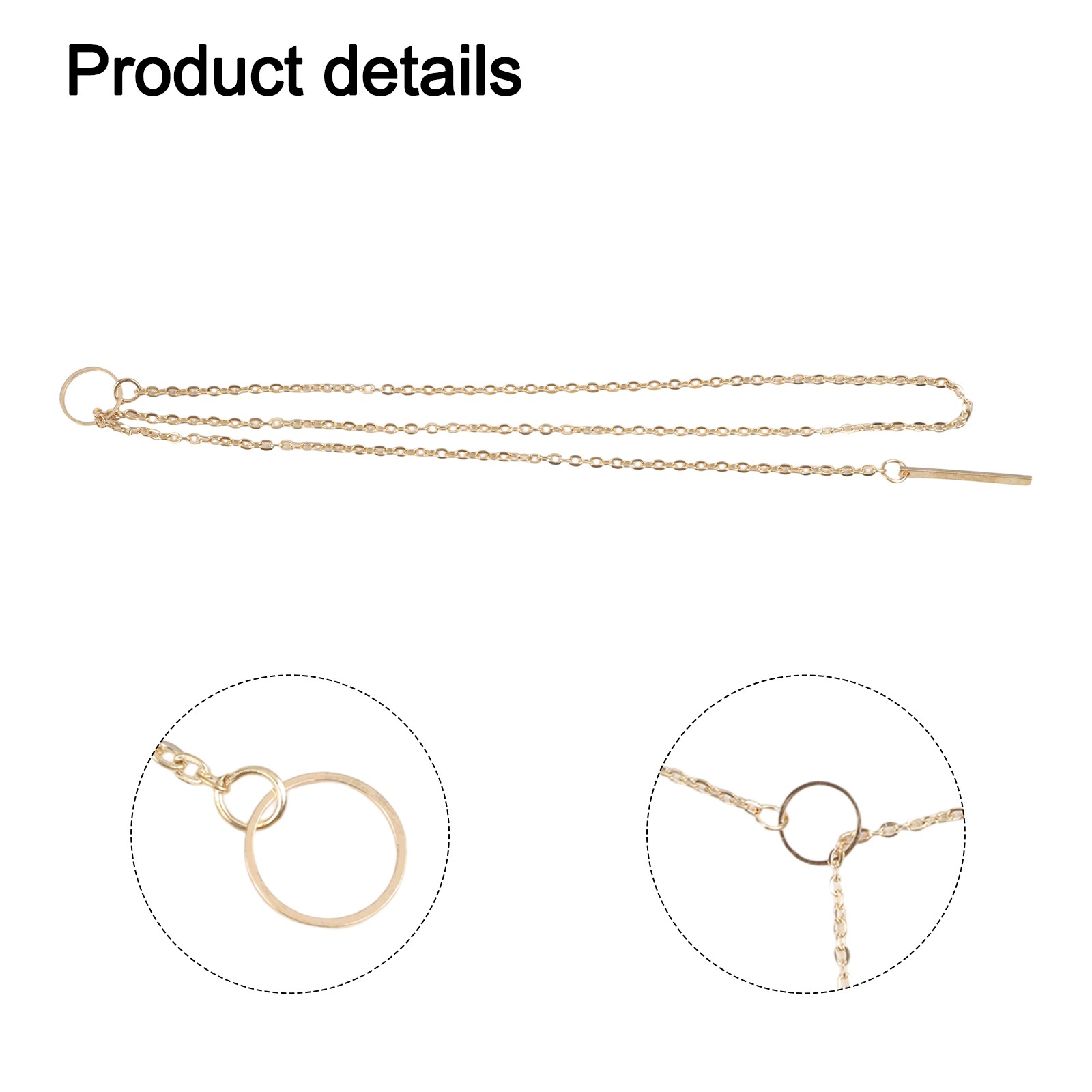 Fashionable Alloy Necklace with Unique Metal Ring for Chic Accessories - Picture 19 of 25