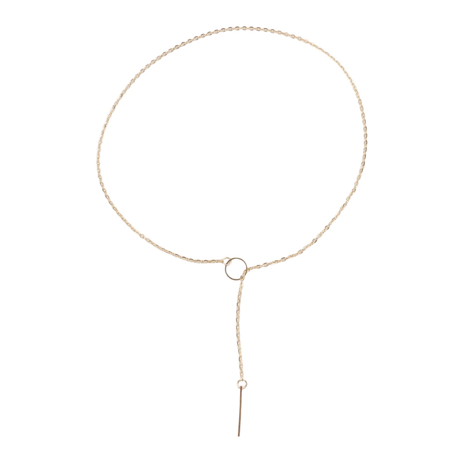 Fashionable Alloy Necklace with Unique Metal Ring for Chic Accessories - Picture 14 of 25