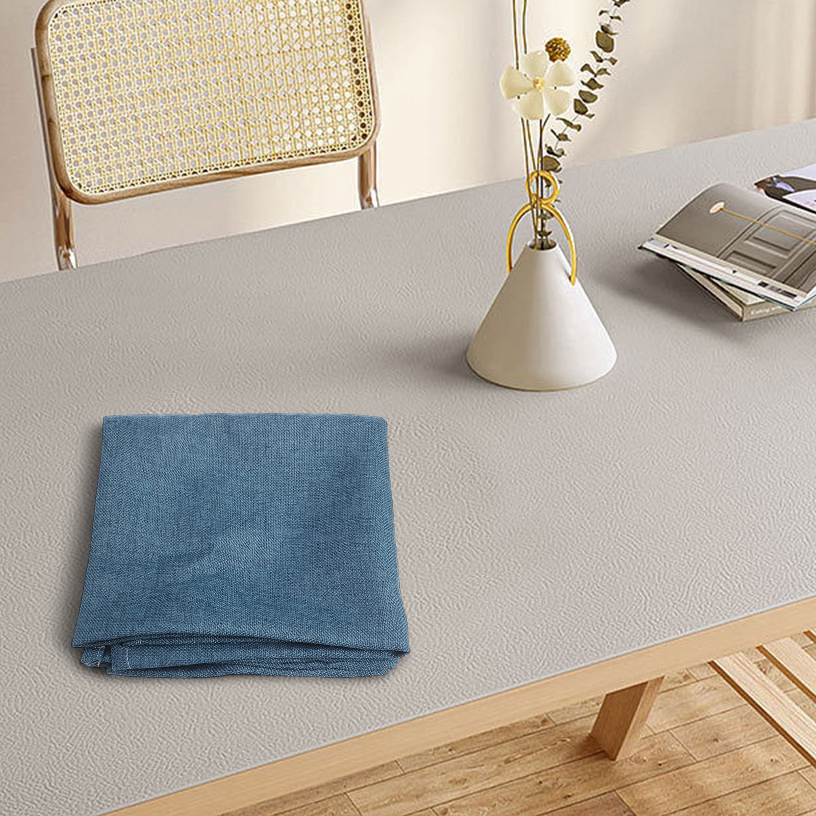 Solid Color Tablecloth 100X100cm Waterproof Stain Resistant for Gatherings - Picture 30 of 39