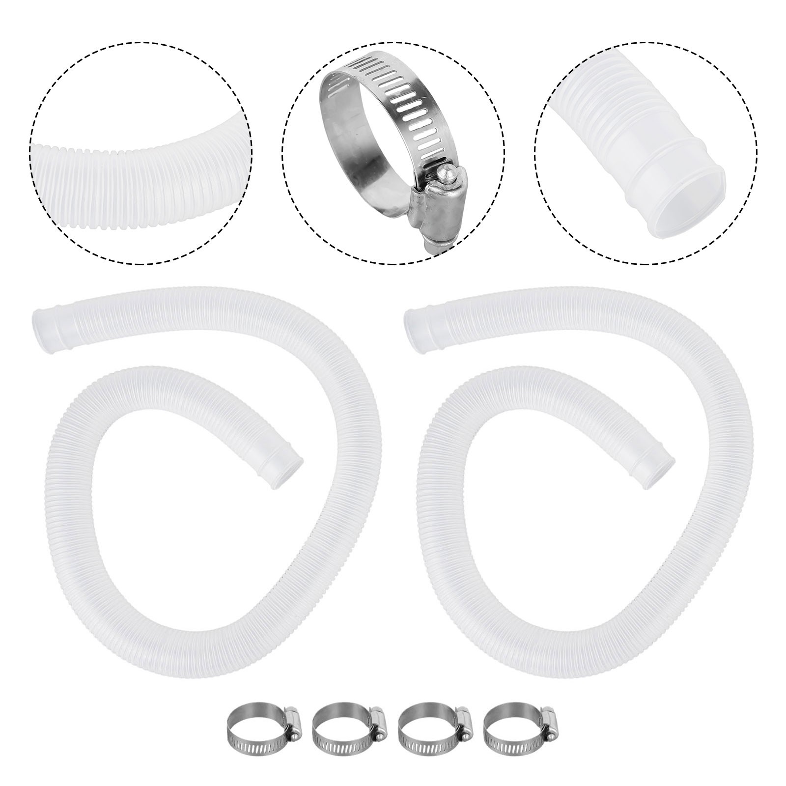 Above Ground Pool Pump Flexible Polyethylene Material Quick Installation