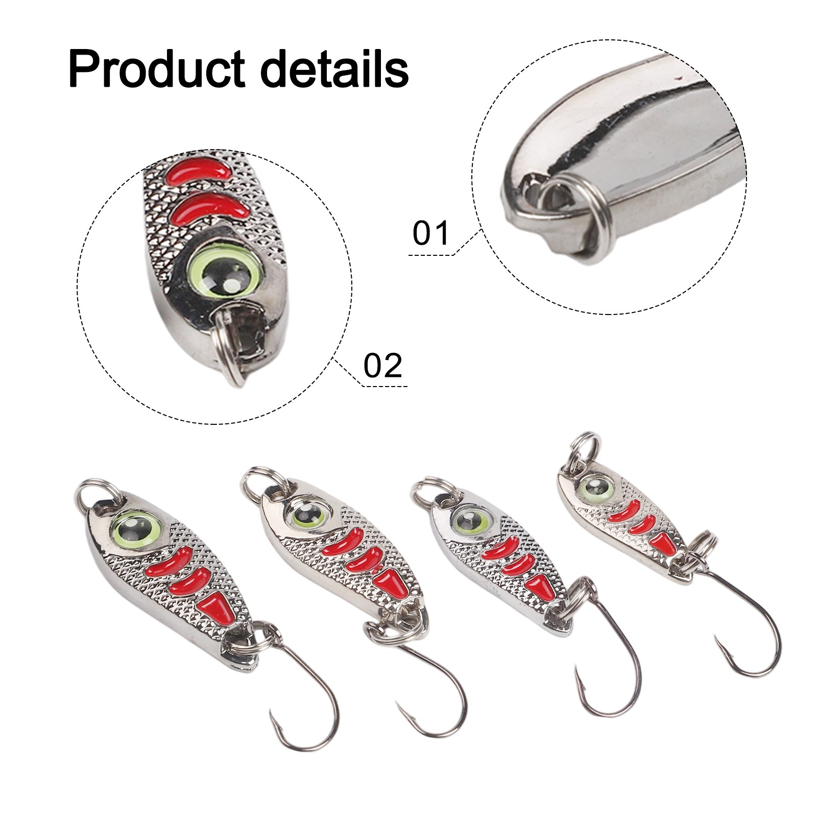 Sequin Spoon Lure Designed for Optimal Water Suspension and Attraction