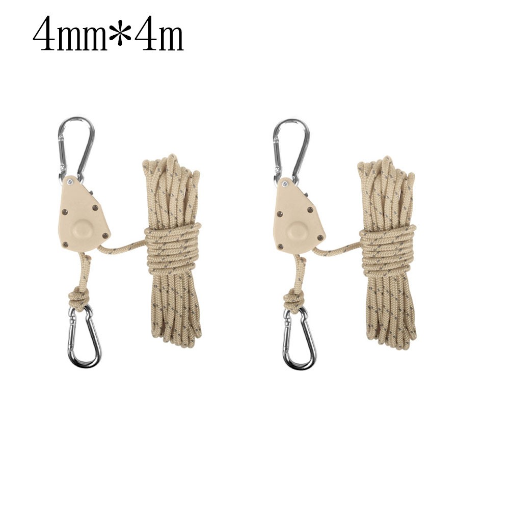Outdoor Pulley Adjustable Rope Hanger 4mm Thick Rope Multifunctional Tool