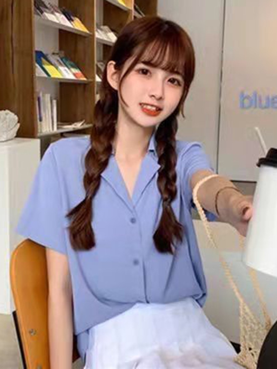 Vintage Style For Women's Short Sleeve Loose Shirt Blouse for Retro Fashion - Picture 17 of 17