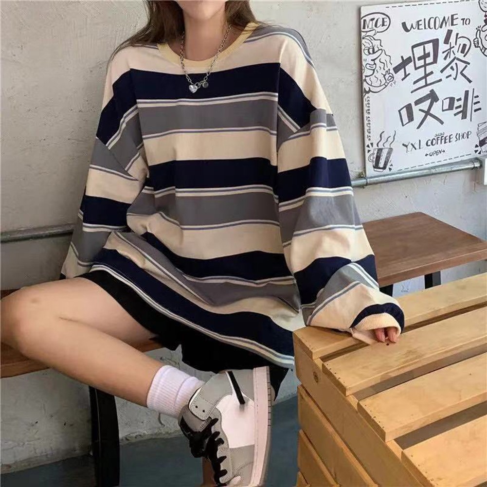 Sweatshirt Women Harajuku Fashion Couples Matching Long Sleeve Pullover - Picture 10 of 17